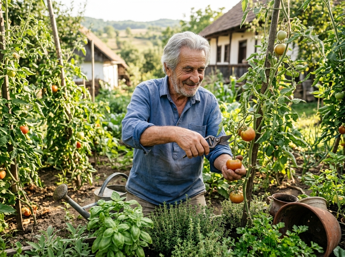 Activitate plăcută în grădină după-amiaza